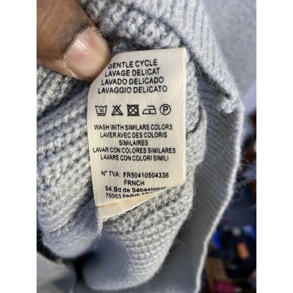 FRNCH Womens V-Neck Ribbed Knit Pullover Sweater Size S/M‎ MS18-49 - Picture 6 of 7